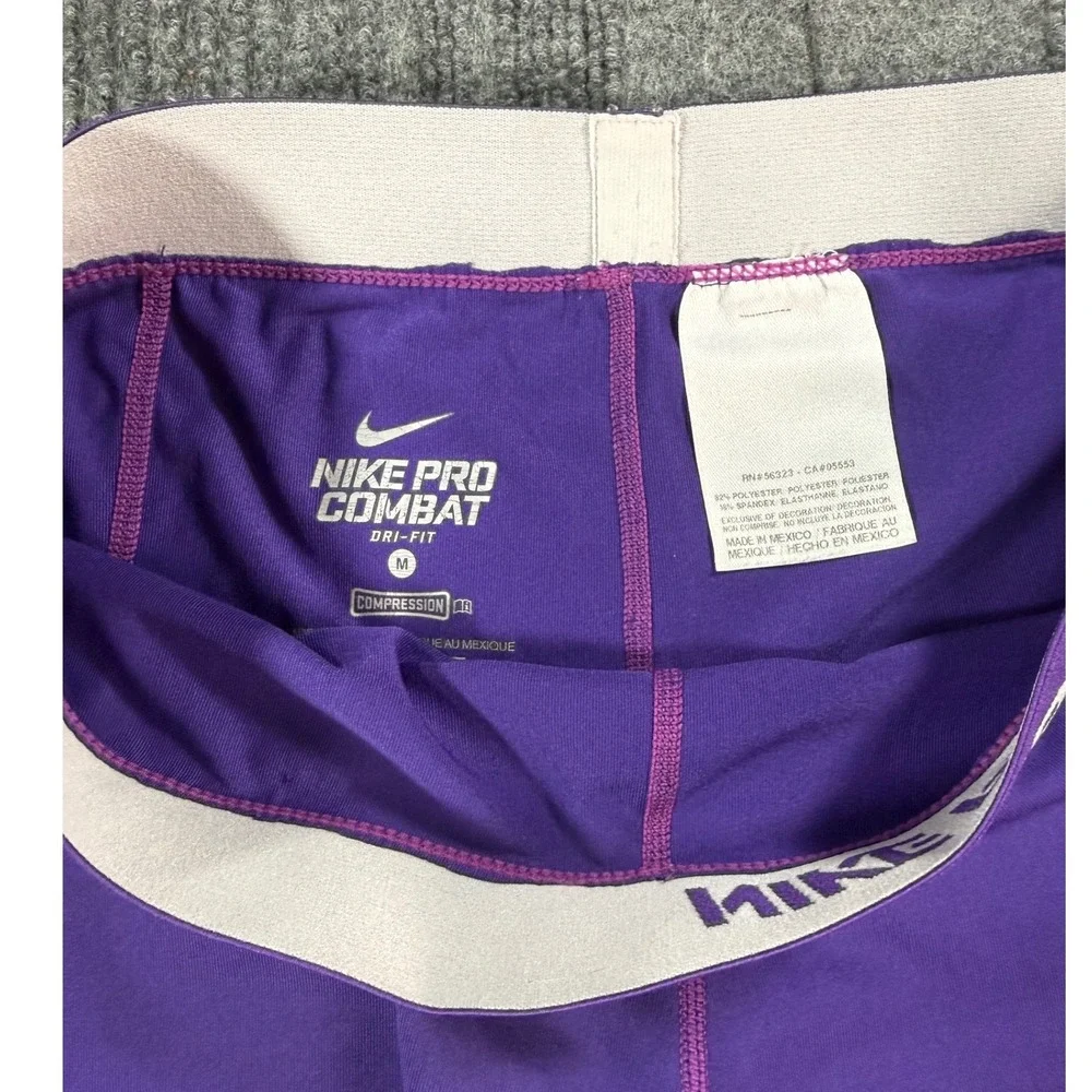 Nike Pro Combat Dri-FIT Compression Shorts Womens Med Purple Training 5